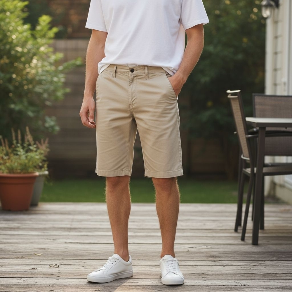 Billabong Men's Khaki Flat Front Shorts